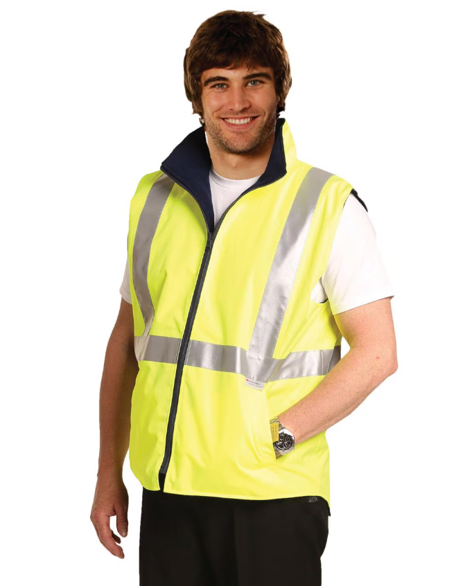 SW19A High Visibility Two Tone Vest With 3M Reflective Tapes