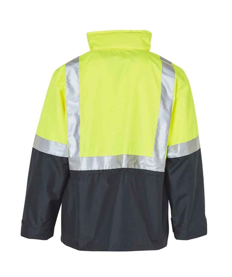 SW18A Hi-Vis Two Tone Rain Proof Safety Jacket With Mesh Lining and 3M Scotchlite Reflective Tapes