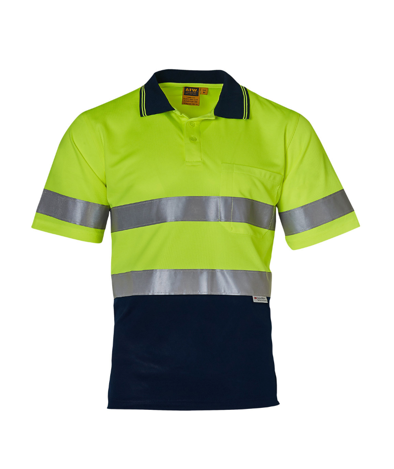 SW17A High Visibility Short Sleeve Safety Polo 3M Reflective Tapes