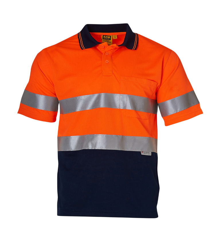 SW17A High Visibility Short Sleeve Safety Polo 3M Reflective Tapes