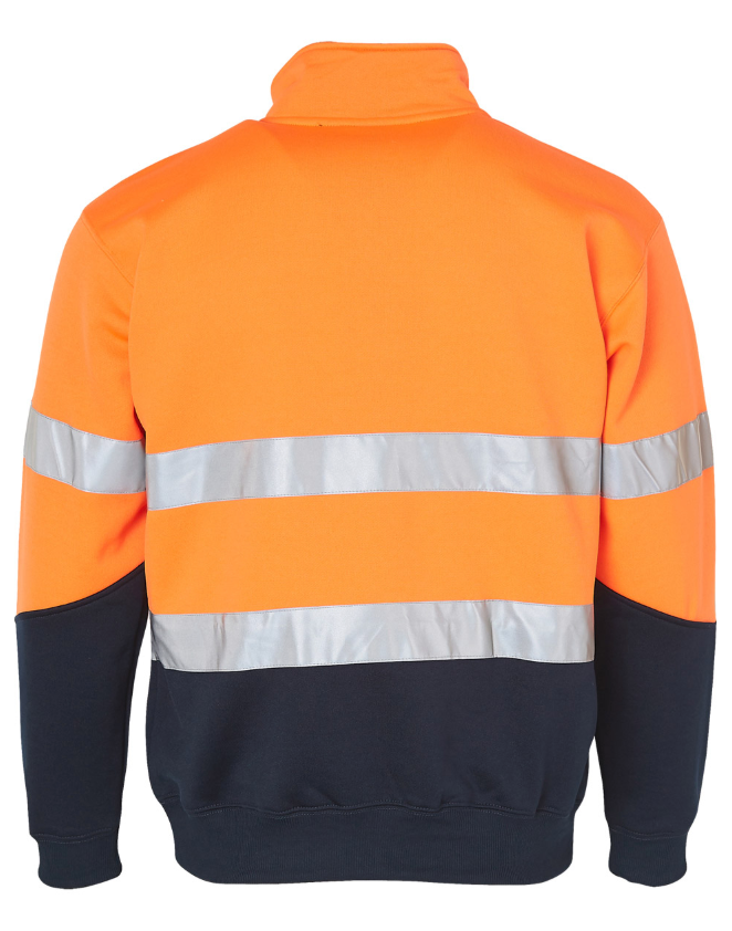 SW14 Mens High Visibility Long Sleeve Fleecy Sweat