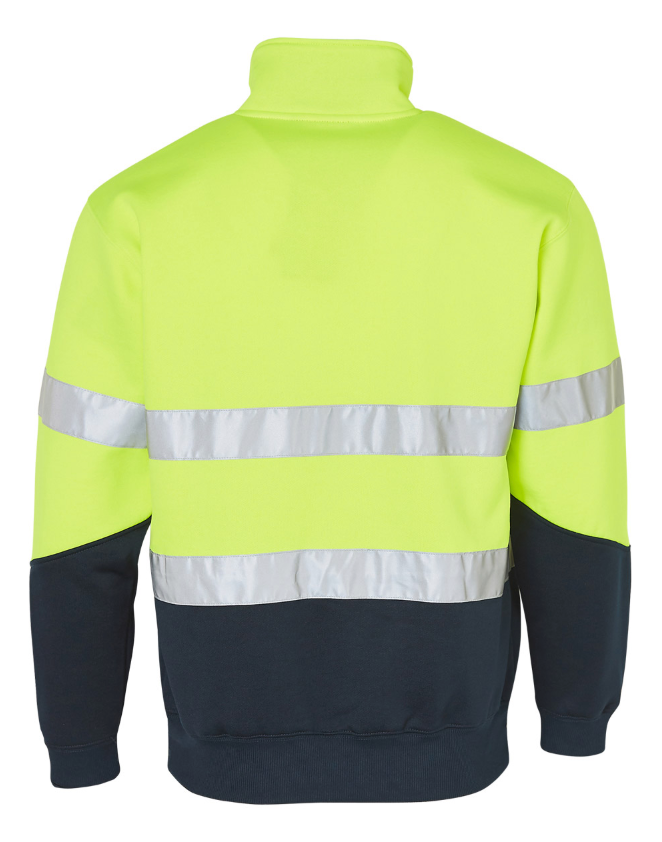SW14 Mens High Visibility Long Sleeve Fleecy Sweat