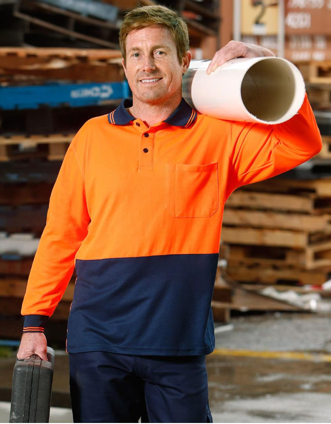 SW05TD CoolDry® Micro-mesh Safety Polo Long Sleeves