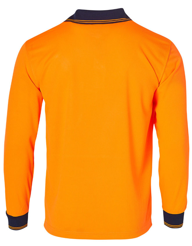 SW05CD  Hi Visibility Long Sleeve CoolDry Micro-mesh Safety Polo