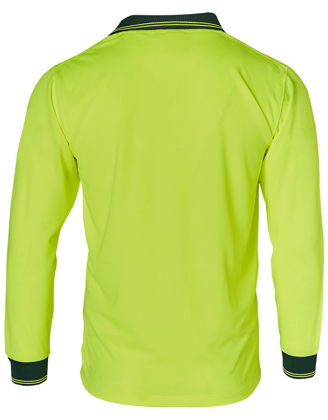 SW05CD  Hi Visibility Long Sleeve CoolDry Micro-mesh Safety Polo