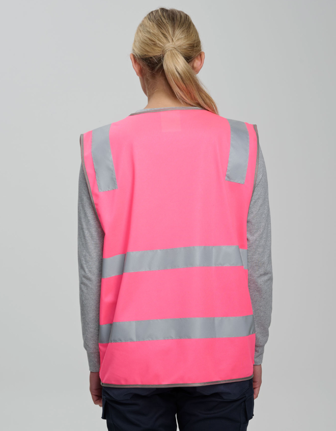 SW04 Unisex Hi-Vis Safety Vest with ID & Utility Pockets