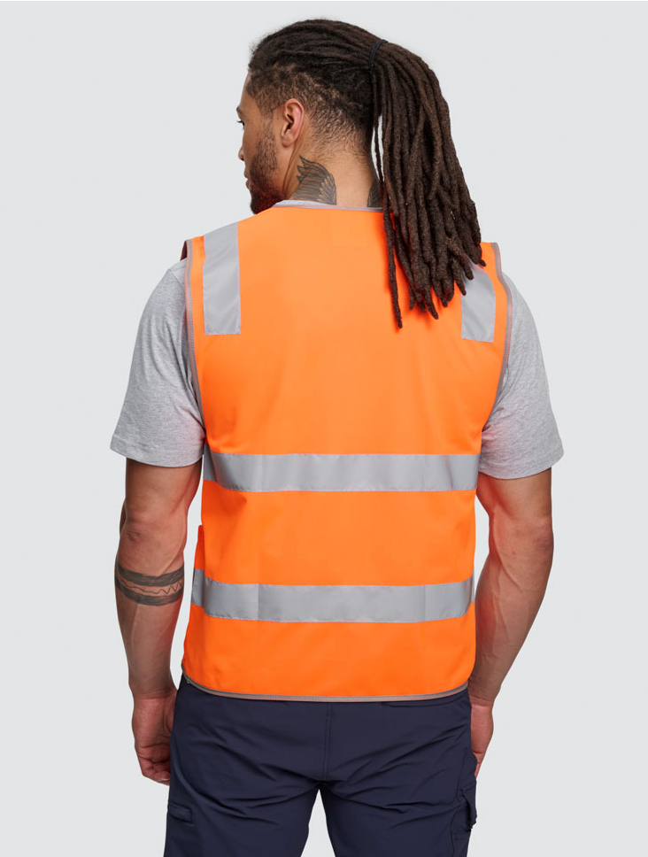SW04 Unisex Hi-Vis Safety Vest with ID & Utility Pockets