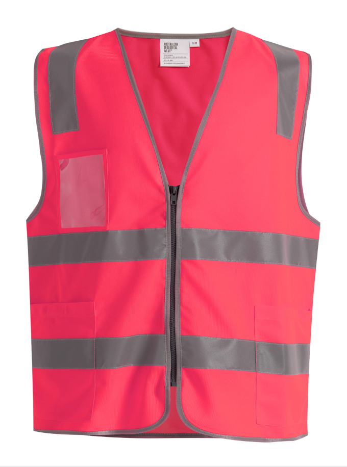 SW04 Unisex Hi-Vis Safety Vest with ID & Utility Pockets