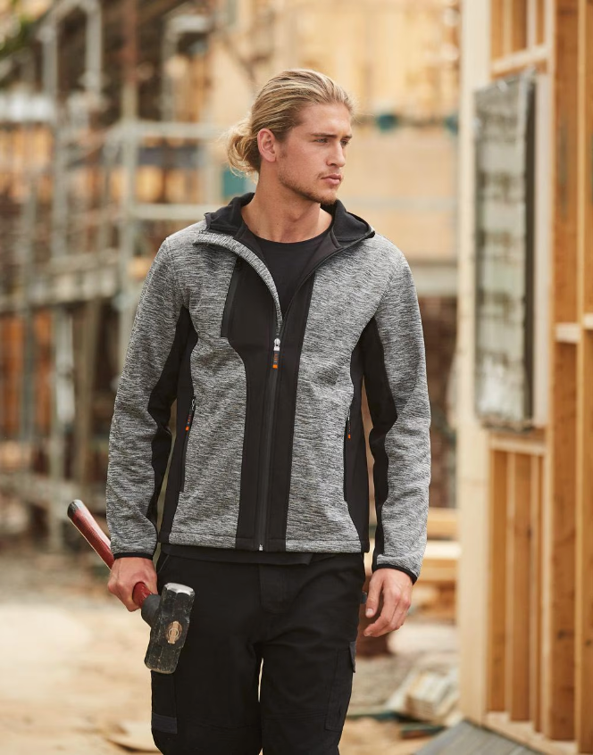 JK49 Unisex Laminated Functional Knit Hoodie