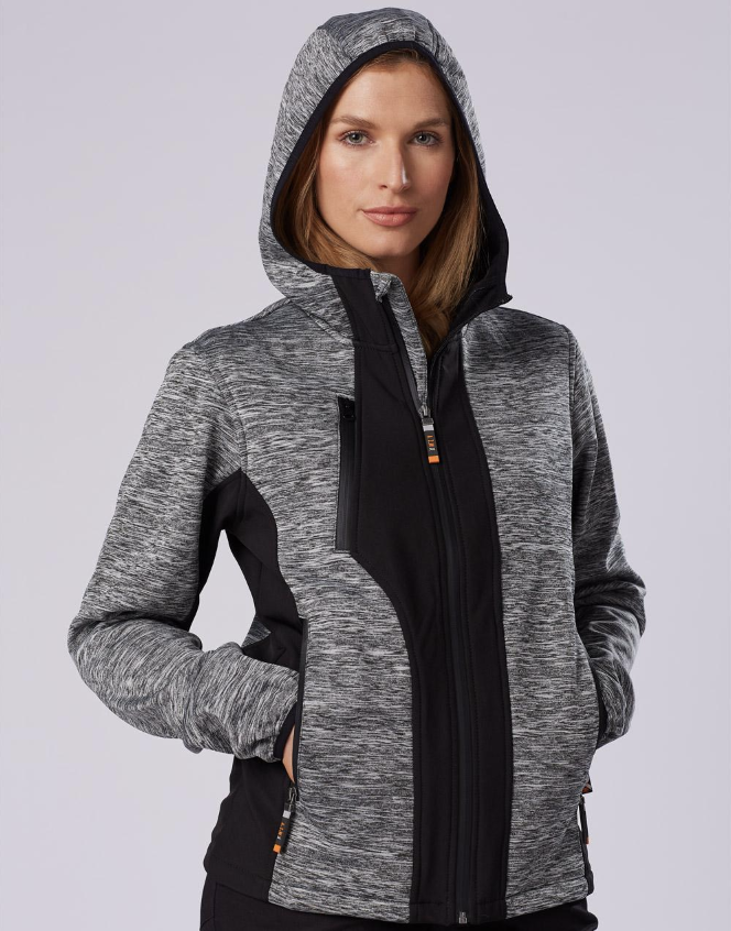 JK49 Unisex Laminated Functional Knit Hoodie
